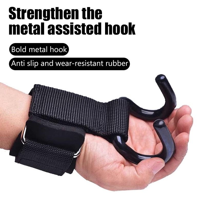 Weightlifting Gloves - 【F】2 stuks gewichthefhaken, hand- en polsbanden,