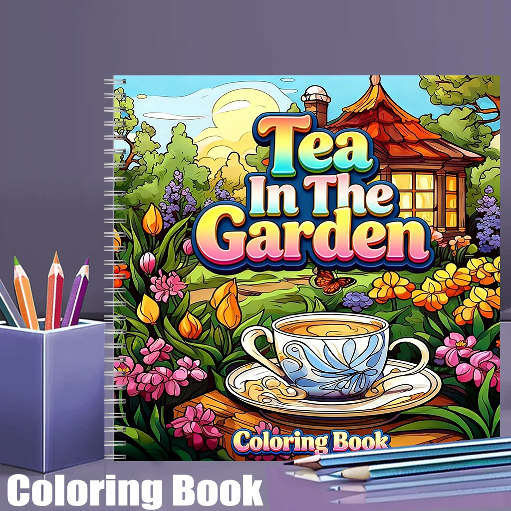 Chalk Bag - Tea In The Gardens kleurboek voor