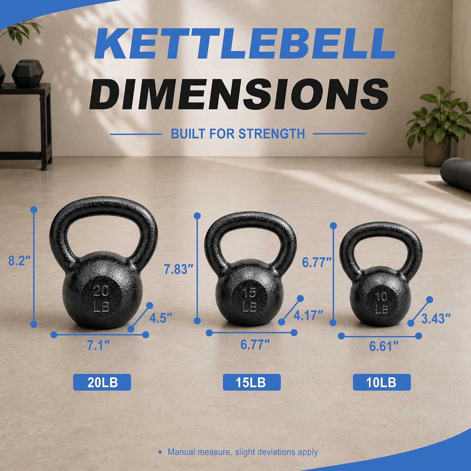 Gietijzeren kettlebells, 5-50  - Kettlebell recensie en prijs