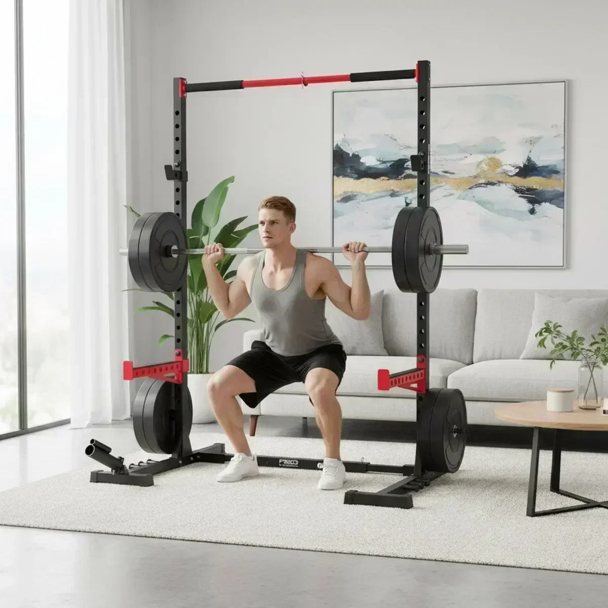 Verstelbaar Home Gym Squat Rac - Pull Up Bar recensie en prijs
