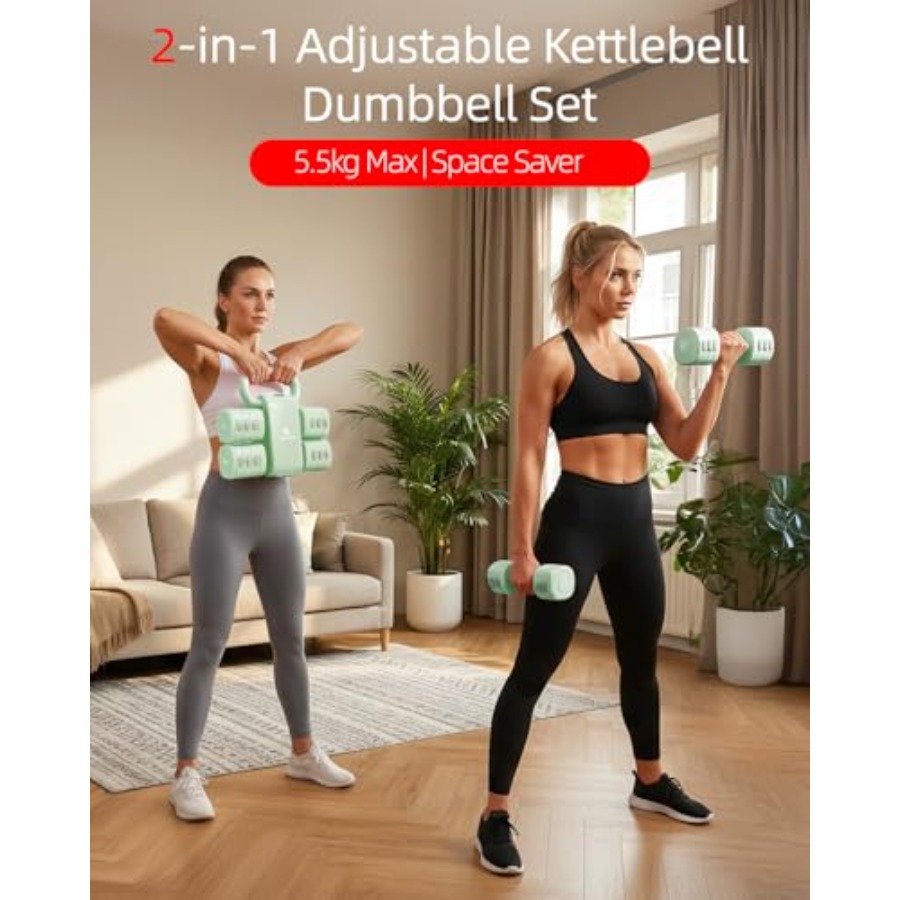 Homegym dumbbell set: 4-in-1 v - Kettlebell recensie en prijs