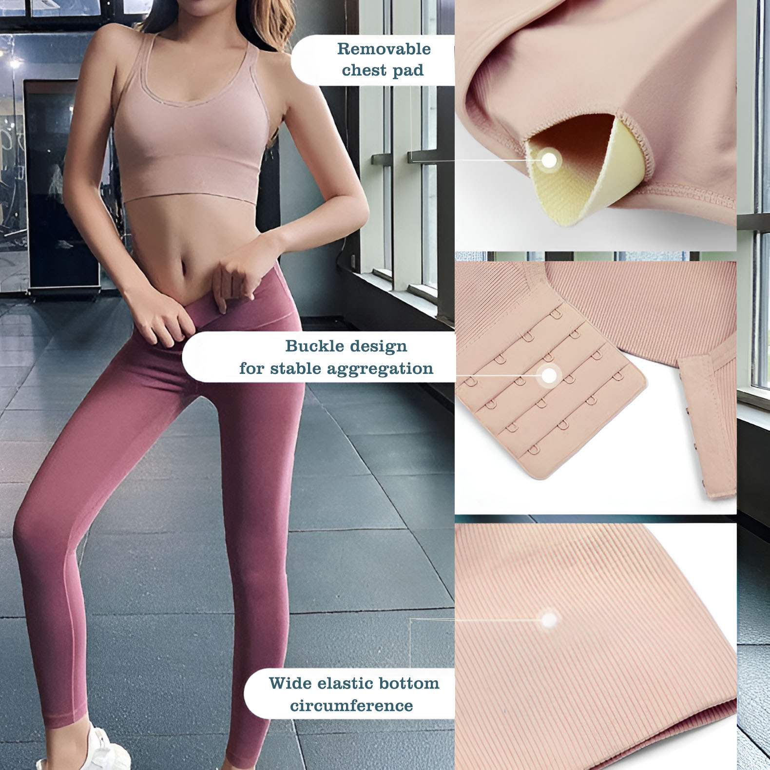 Sportbeha met gekruiste rug vo - Gymnastic Ring recensie en prijs